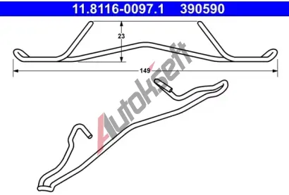 ATE Pruina - brzdov tmen AT 390590, 11.8116-0097.1