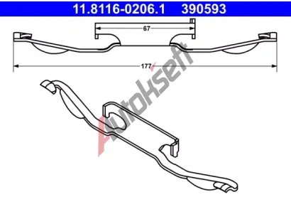 ATE Pruina - brzdov tmen AT 390593, 11.8116-0206.1