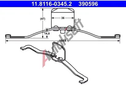 ATE Pruina - brzdov tmen AT 390596, 11.8116-0345.2