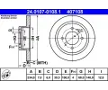 ATE Brzdov kotou - 234 mm ‐ AT 407108