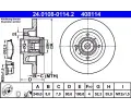 ATE Brzdov kotou s loiskem - 240 mm ‐ AT 408114
