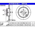 ATE Brzdov kotou - 258 mm ‐ AT 409138