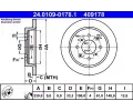 ATE Brzdov kotou - 239 mm ‐ AT 409178
