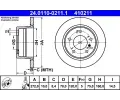 ATE Brzdov kotou - 272 mm ‐ AT 410211