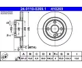 ATE Brzdov kotou - 261 mm ‐ AT 410269