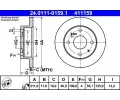 ATE Brzdov kotou - 211 mm ‐ AT 411159