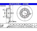 Brzdov kotou ATE ‐ AT 413189