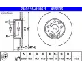 Brzdov kotou ATE ‐ AT 416106