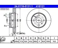 ATE Brzdov kotou - 235 mm ‐ AT 418131