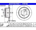 Brzdov kotou ATE ‐ AT 418140
