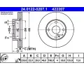 ATE Brzdov kotou - 235 mm ‐ AT 422207