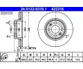 ATE Brzdov kotou - 260 mm ‐ AT 422216