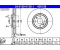 ATE Brzdov kotou - 288 mm ‐ AT 428128