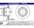 Brzdov kotou ATE ‐ AT 428324