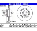 ATE Brzdov kotou - 330 mm ‐ AT 432129
