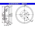 Brzdov buben ATE ‐ AT 480147