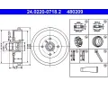 ATE Brzdov buben s loiskem - 200 mm ‐ AT 480209