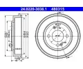 Brzdov buben ATE ‐ AT 480315