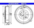 Brzdov buben ATE ‐ AT 480316