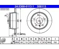 ATE Brzdov kotou PowerDisc - 258 mm ‐ AT 508113