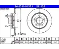 ATE Brzdov kotou Power Disc - 265 mm ‐ AT 511155