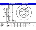 ATE Brzdov kotou Power Disc - 260 mm ‐ AT 512144