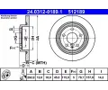 Brzdov kotou ATE ‐ AT 512189