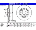 Brzdov kotou ATE ‐ AT 513184