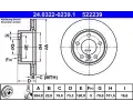 ATE Brzdov kotou Power Disc - 284 mm ‐ AT 522239