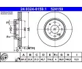 ATE Brzdov kotou Power Disc - 281 mm ‐ AT 524159