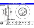 ATE Brzdov kotou Power Disc - 300 mm ‐ AT 524197