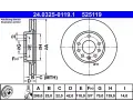 ATE Brzdov kotou Power Disc - 288 mm ‐ AT 525119
