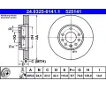 ATE Brzdov kotou Power Disc - 285 mm ‐ AT 525141