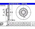 ATE Brzdov kotou Power Disc - 312 mm ‐ AT 525158