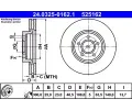 ATE Brzdov kotou Power Disc - 300 mm ‐ AT 525162