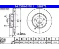 ATE Brzdov kotou PowerDisc - 295 mm ‐ AT 528176
