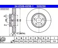 Brzdov kotou ATE ‐ AT 528250