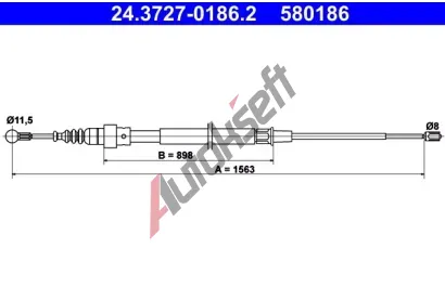 ATE Tan lanko - parkovac brzda AT 580186, 24.3727-0186.2