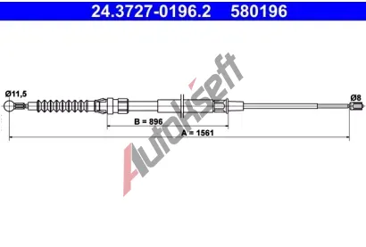 ATE Tan lanko - parkovac brzda AT 580196, 24.3727-0196.2