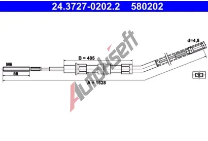 ATE Ta�n� lanko - parkovac� brzda AT 580202, 24.3727-0202.2