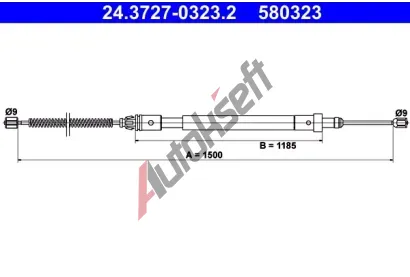 ATE Tan lanko - parkovac brzda AT 580323, 24.3727-0323.2
