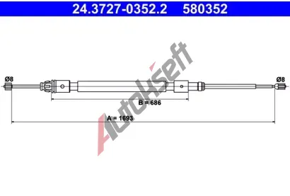 ATE Tan lanko - parkovac brzda AT 580352, 24.3727-0352.2