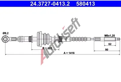 ATE Ta�n� lanko - parkovac� brzda AT 580413, 24.3727-0413.2