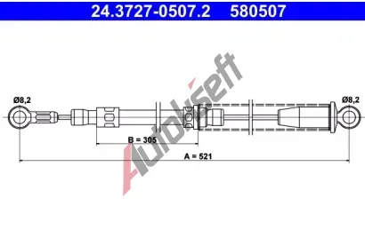 ATE Ta�n� lanko - parkovac� brzda AT 580507, 24.3727-0507.2