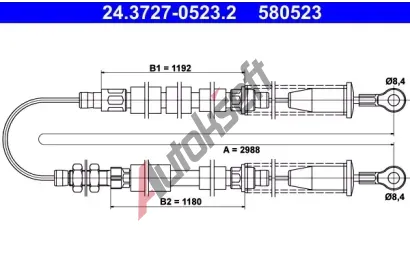 ATE Ta�n� lanko - parkovac� brzda AT 580523, 24.3727-0523.2