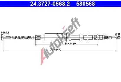 ATE Ta�n� lanko - parkovac� brzda AT 580568, 24.3727-0568.2