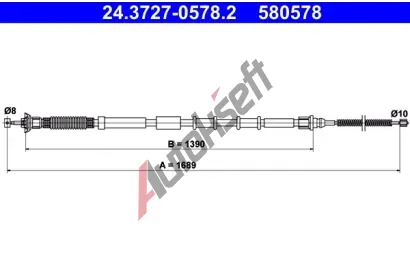 ATE Tan lanko - parkovac brzda AT 580578, 24.3727-0578.2