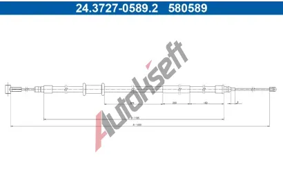 ATE Tan lanko parkovac brzdy AT 580589, 24.3727-0589.2