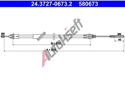 ATE Ta�n� lanko - parkovac� brzda AT 580673, 24.3727-0673.2