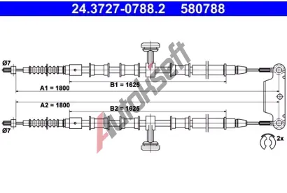 ATE Tan lanko - parkovac brzda AT 580788, 24.3727-0788.2